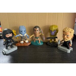 Marvel Avengers McDonalds Happy Meal Toy Lot Thor Thanos Namor Korg Ronin 5pc